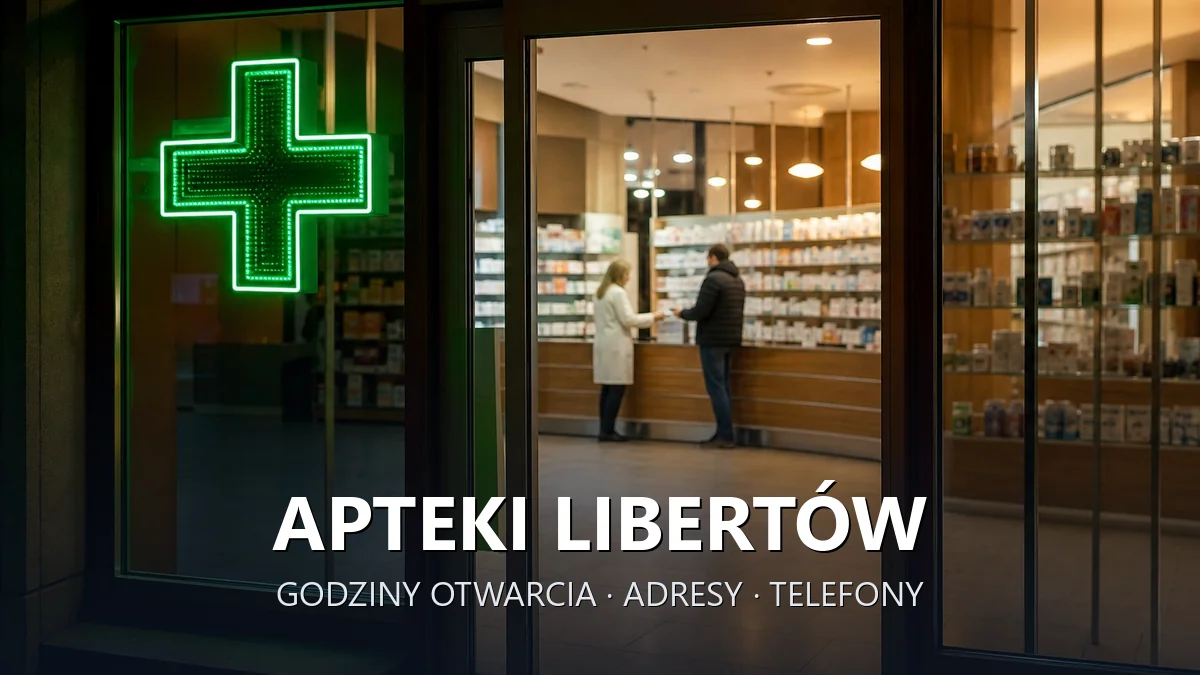 Apteki Libertów, gmina Mogilany, powiat krakowski - adresy, telefony, godziny otwarcia