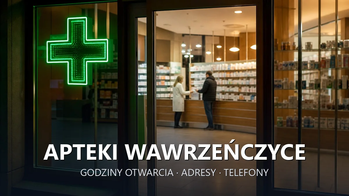 Apteki Wawrzeńczyce, gmina Igołomia-Wawrzeńczyce, powiat krakowski - adresy, telefony, godziny otwarcia