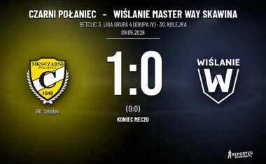 [PIŁKA NOŻNA] Czarni Połaniec – Wiślanie Master Way Skawina 1:0 w Betclic 3. Lidze Grupa 4 (Grupa IV)