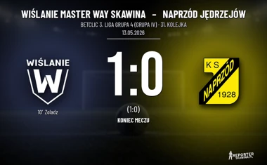 [PIŁKA NOŻNA] Wiślanie Master Way Skawina – Naprzód Jędrzejów 1:0 w Betclic 3. Lidze Grupa 4 (Grupa IV)