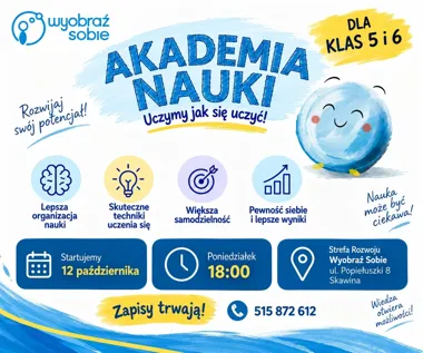 Grafika promocyjna wydarzenia Akademia Nauki: Uczeń z Charakterem