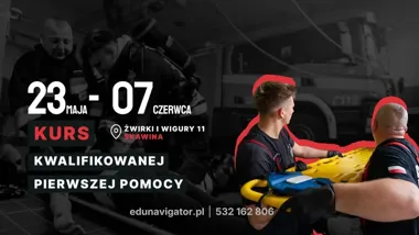 Grafika promocyjna wydarzenia Kurs Kwalifikowanej Pierwszej Pomocy KPP w Skawinie – terminy, cena i zapisy