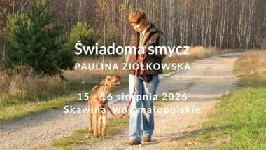 Grafika promocyjna wydarzenia Świadoma smycz – warsztaty komunikacji