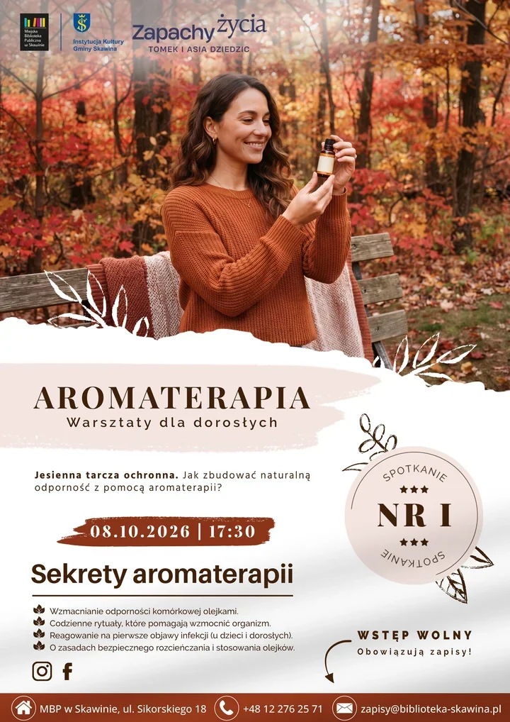 Jesienne wsparcie z natury - aromaterapia wraca do Skawiny