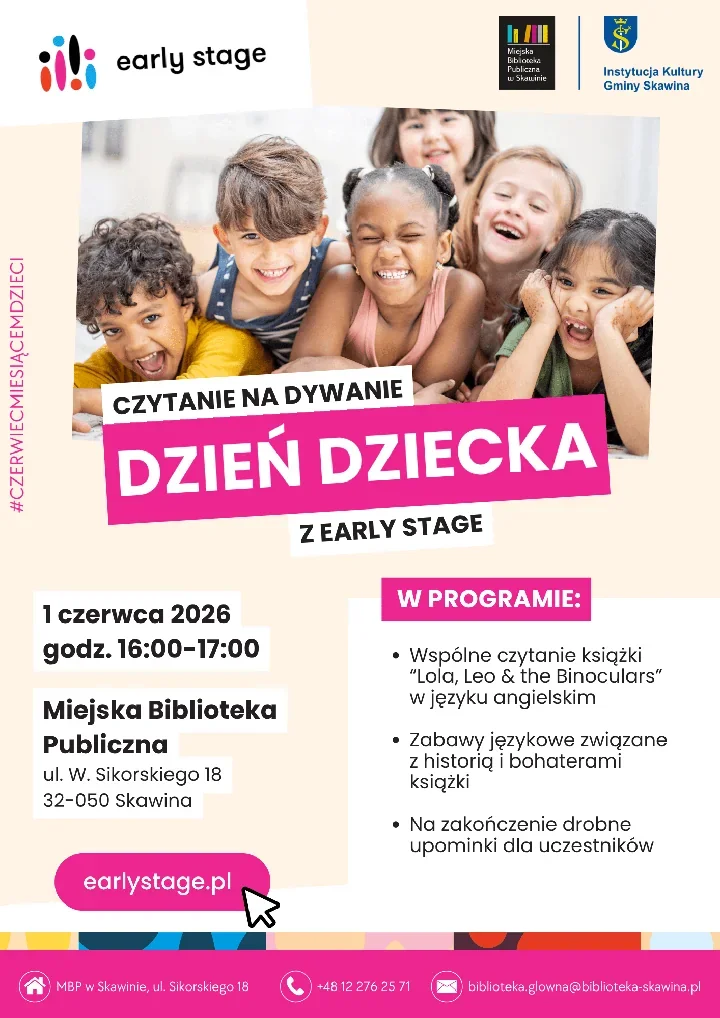 Angielska biblioteka na Dzień Dziecka - Skawina zaprasza najmłodszych