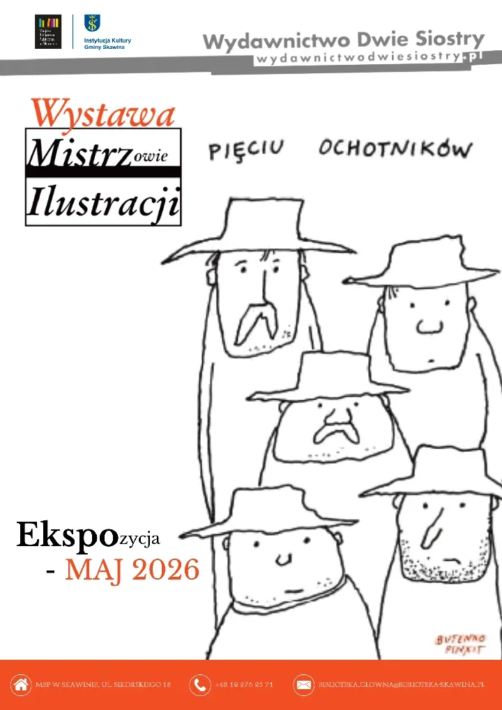 Mistrzowie Ilustracji w Skawinie - biblioteka zamienia się w galerię