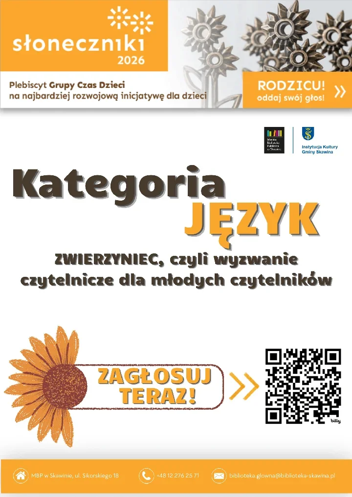 Skawina głosuje na dziecięcą ciekawość - „ZWIERZYNIEC” w plebiscycie