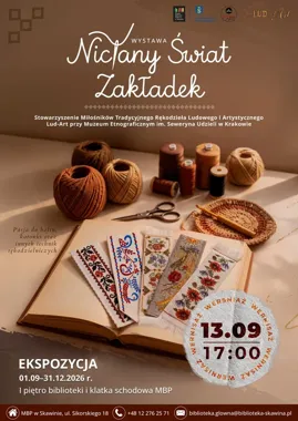 Zakładka wychodzi z książki. W Skawinie zobaczymy rękodzieło Lud-Art