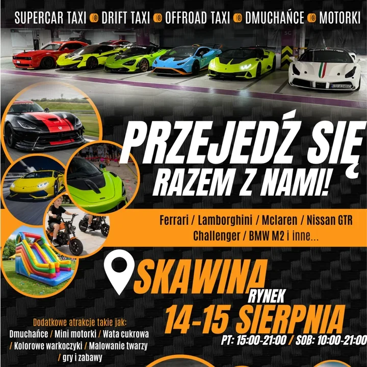 Skawina zobaczy supersamochody, a dzieci dostaną szansę na nową karetkę.