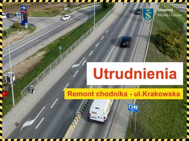 Remont wiaduktu przy ul. Krakowskiej. Zamknięty chodnik i zwężona jezdnia