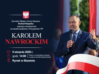 Prezydent Karol Nawrocki w Skawinie. Rynek z ograniczeniami