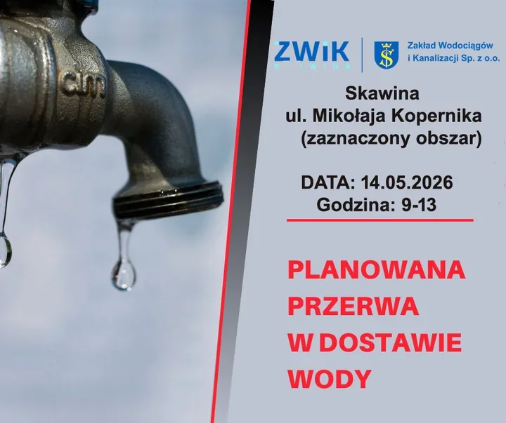 Przerwa w dostawie wody na Kopernika. Zaplanowano roboty przy sieci